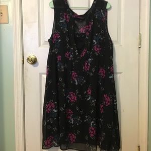 Torrid Lace Insert Floral Dress